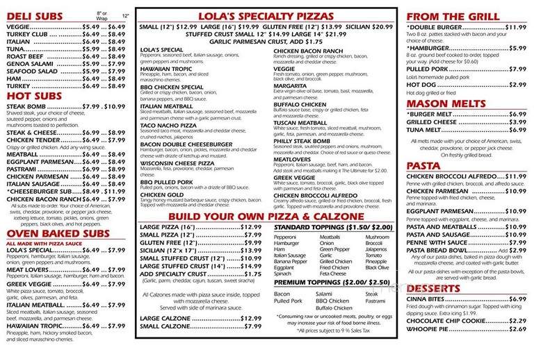 Lola's Pizza - Walpole, NH