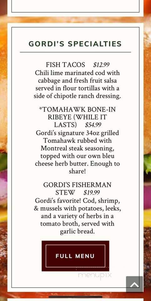 Gordi's Fish & Steak House - Lincoln, NH