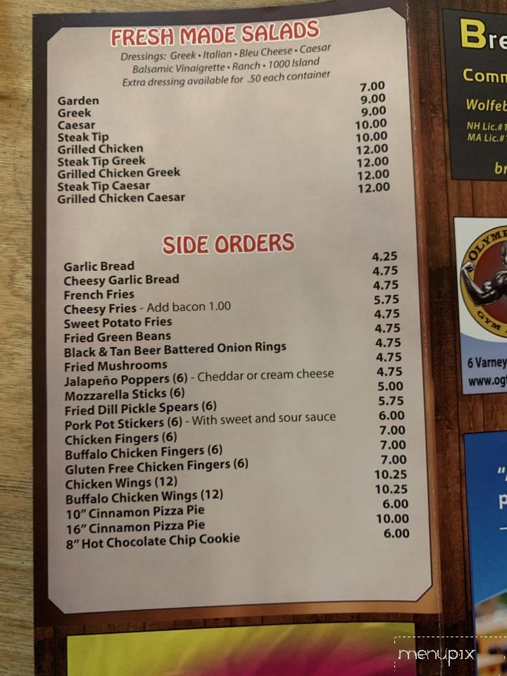 Wolfgang's Pizza, Subs, and More - Wolfeboro, NH